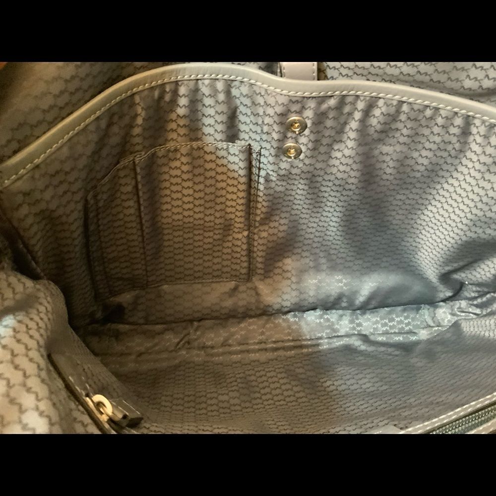 MICHAEL KORS Men’s Leather Briefcase Grey Laptop Bag *EXCELLENT* - Picture 7 of 12